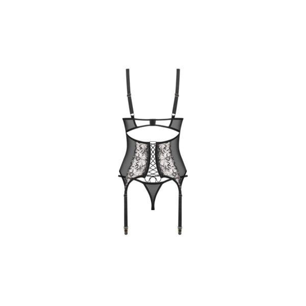Vila blanes corset et string - Noirs